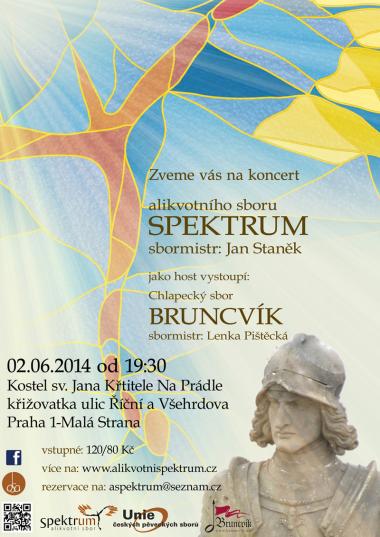 Alikvotní sbor Spektrum - pozvánka na koncert 2.6.2014
