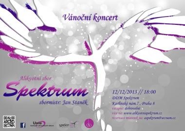 Pozvánka na koncert - Alikvotní sbor Spektrum 12.12.2013