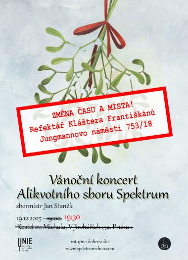 Pozvánka na koncert 19.12.2025