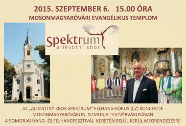 Pozvánka na koncert - Alikvotní sbor Spektrum 6.9.2015