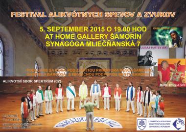 Pozvánka na koncert - Alikvotní sbor Spektrum 5.9.2015
